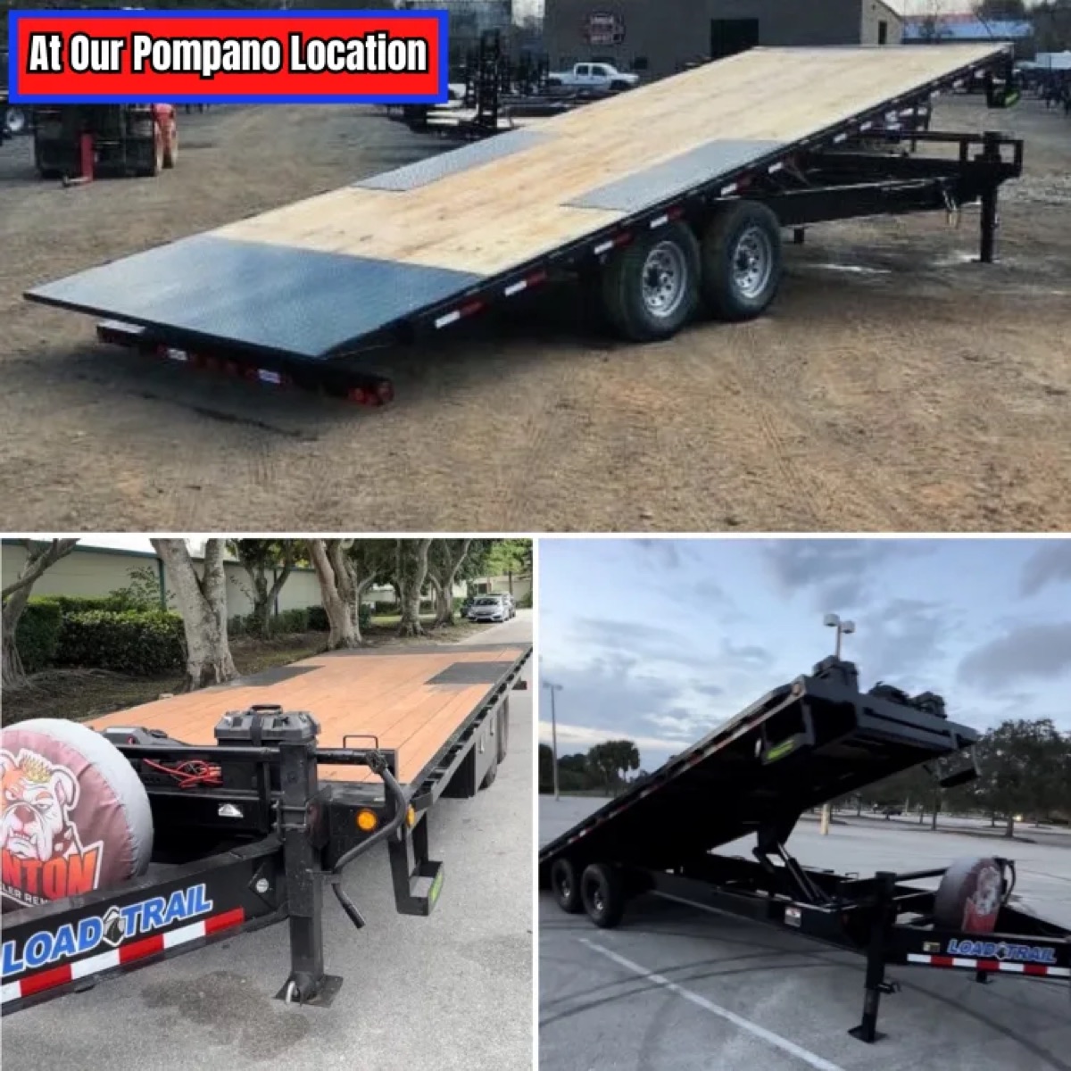 24' Deckover w/ Hydraulic Tilt